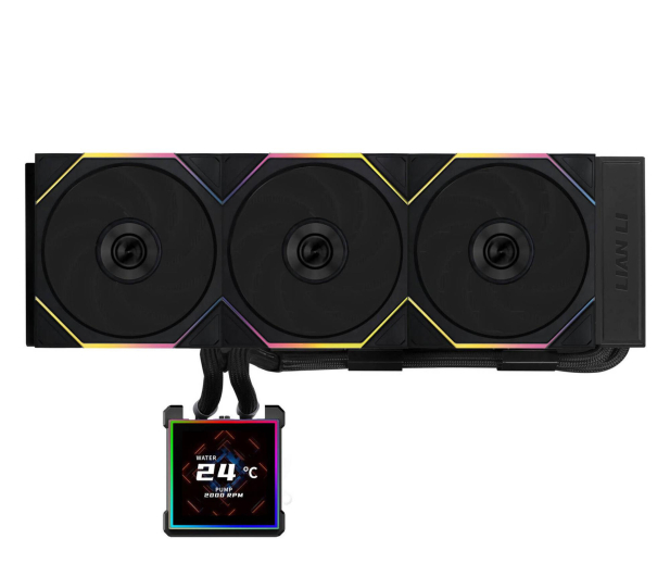 Lian Li HydroShift II LCD-S 360TL RGB LCD Black 3x120mm - 1486803 - zdjęcie